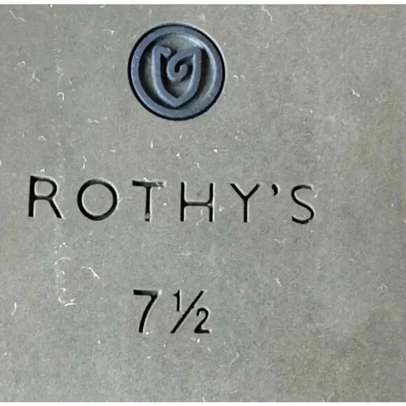 Rothy's Persimmon Marina Stripe Retired Women’s Round Toe Flats SZ 7.5 - Picture 13 of 16